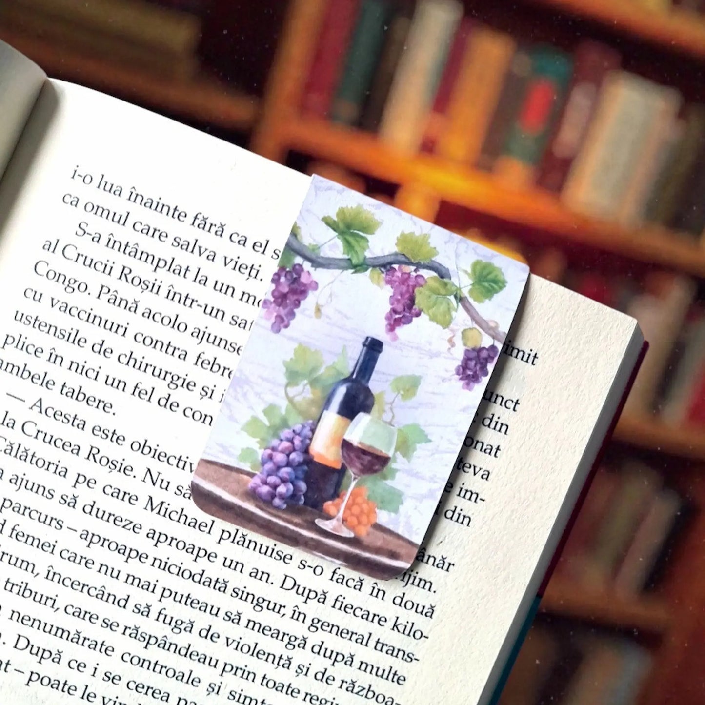 Bookmark magnetic handmade cu design sobru și masculin, obiect practic pentru lectură și cadou inspirat pentru bărbați