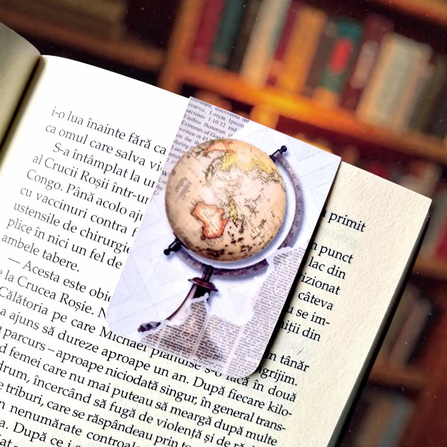 Bookmark magnetic handmade cu design masculin și sobru, stabil și discret, cadou inspirat pentru bărbații pasionați de lectură