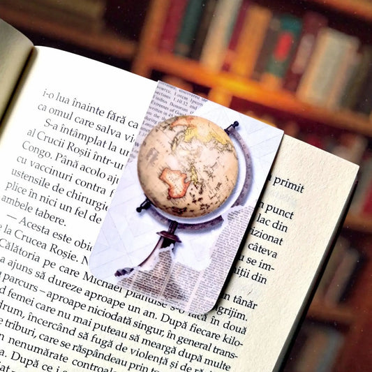 Bookmark magnetic handmade cu design masculin și sobru, stabil și discret, cadou inspirat pentru bărbații pasionați de lectură