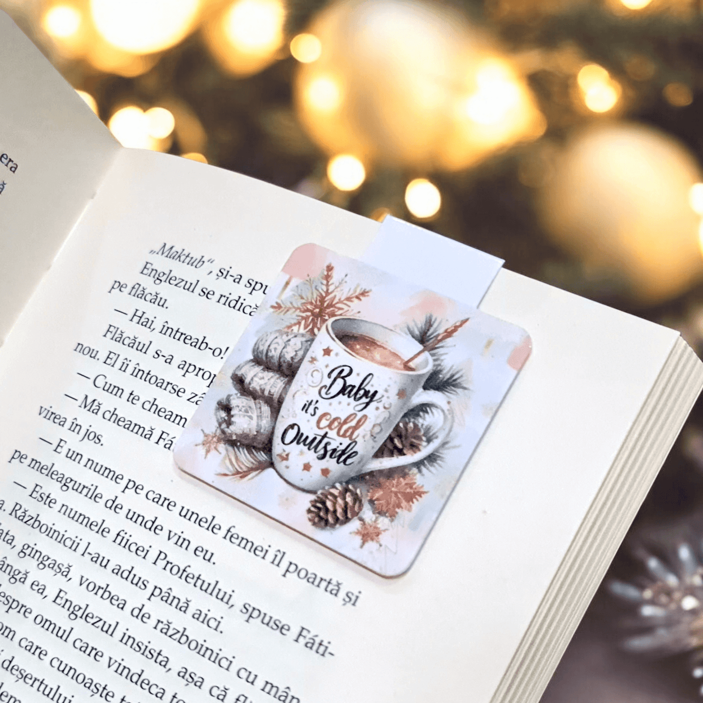 Semn de carte magnetic „Baby it's cold outside”