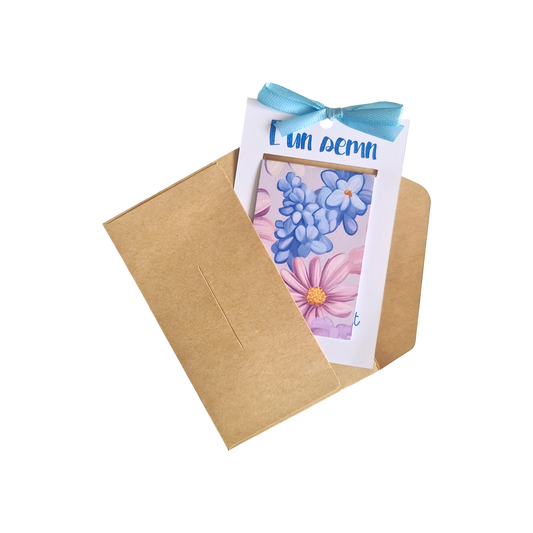 Semn de carte magnetic handmade cu zambile, cadou de primăvară pentru mama