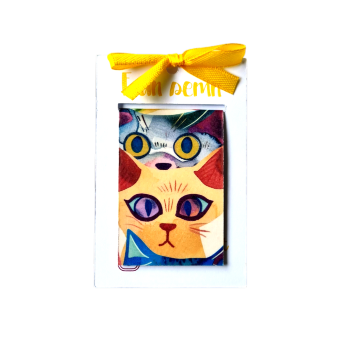 semn de carte handmade pisica cadou