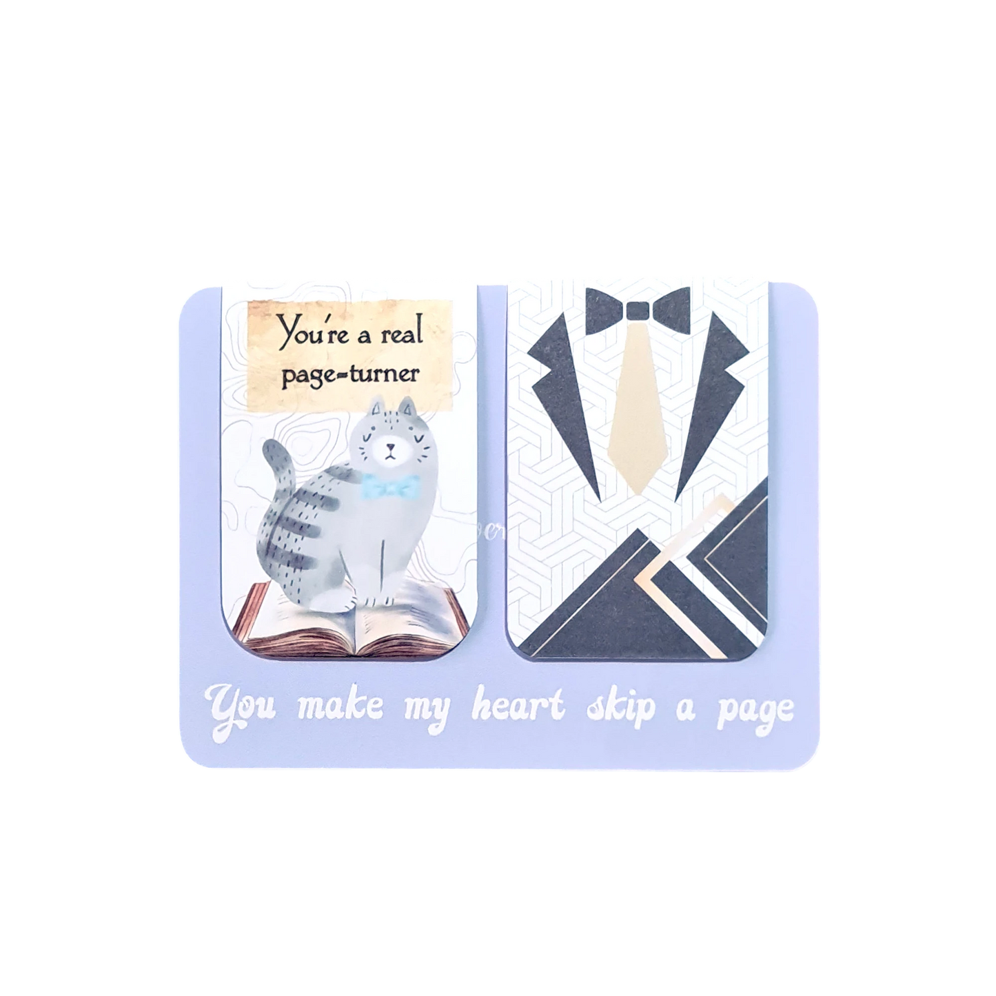 Bookish Duo – set semne de carte magnetice pentru el, cadou original pentru iubit pasionat de lectură