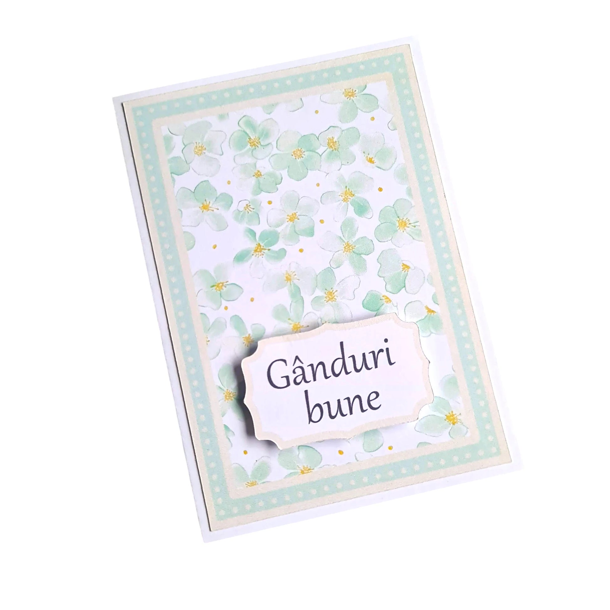 Set cadou femei cu design doodle verde pastel, inclusiv semn de carte magnetic și magnet decorativ 3D