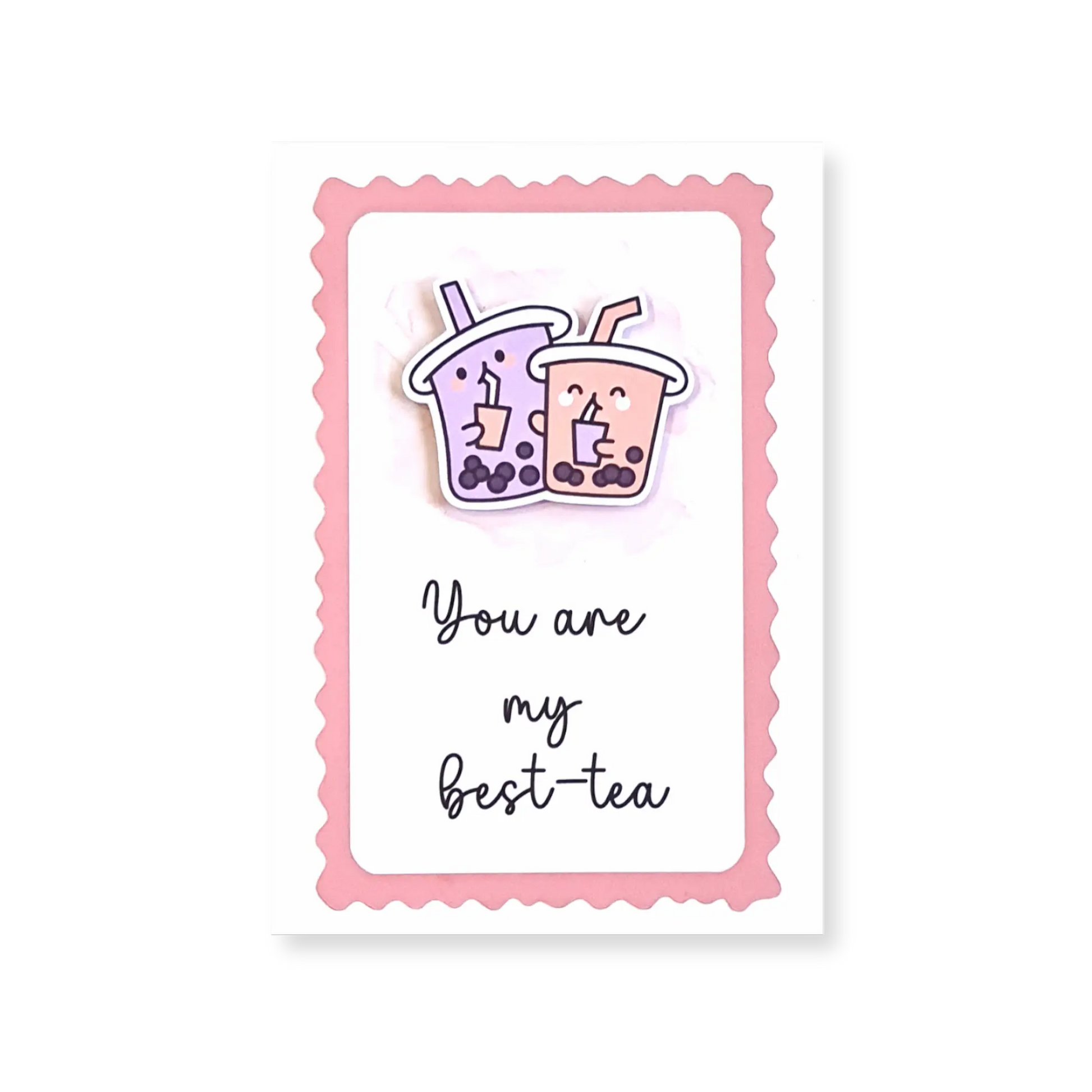 Felicitare handmade cu efect 3D „You Are My Best-Tea”, cadou amuzant și creativ pentru cea mai bună prietenă