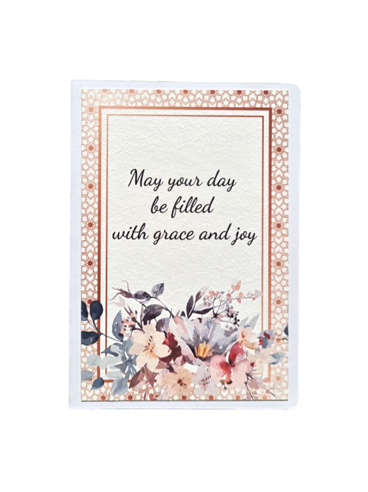 Felicitare handmade „May your day be filled with grace and joy”