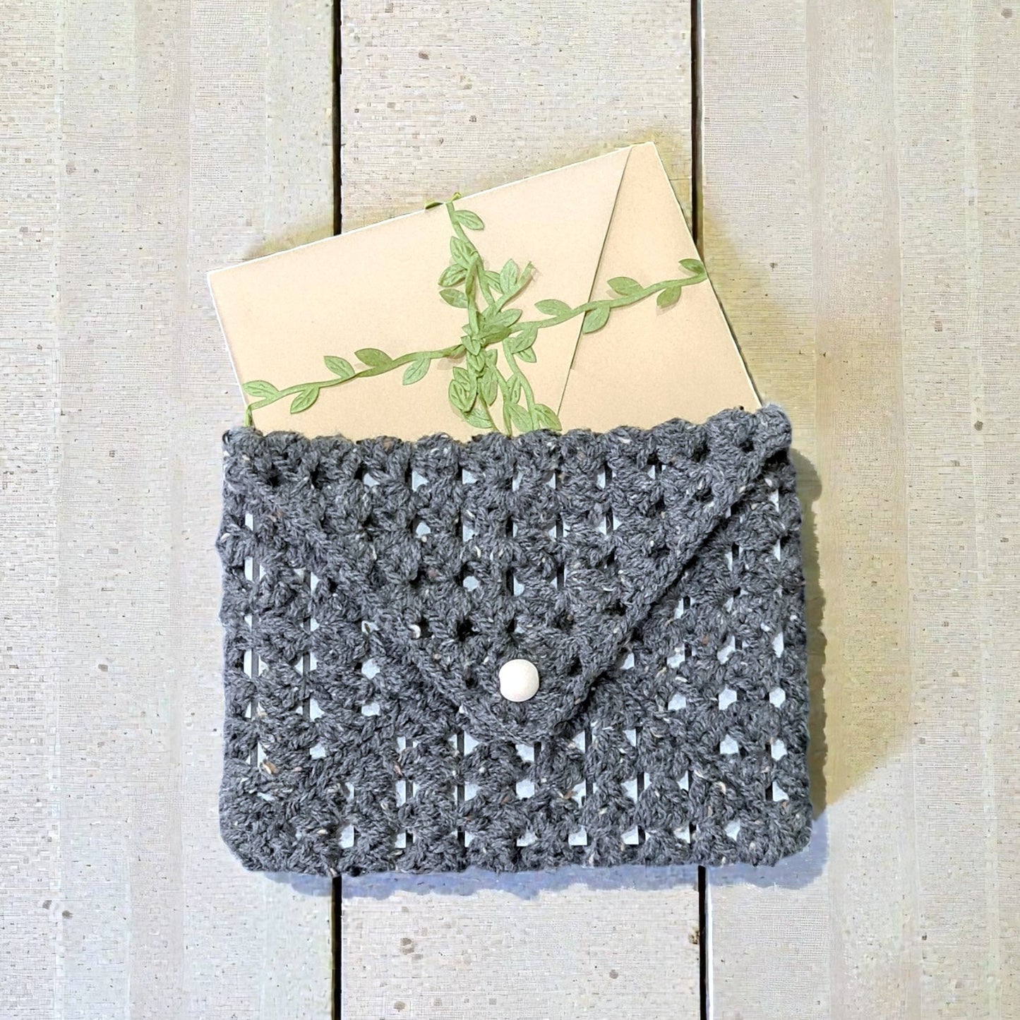 Husă Croșetată Gri