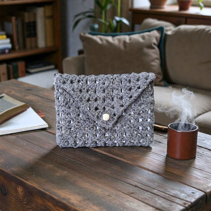 Husă Croșetată Gri