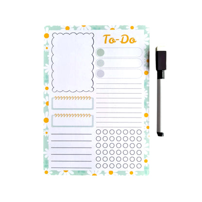 Planner magnetic și set papetărie verde pastel, perfect pentru zile speciale