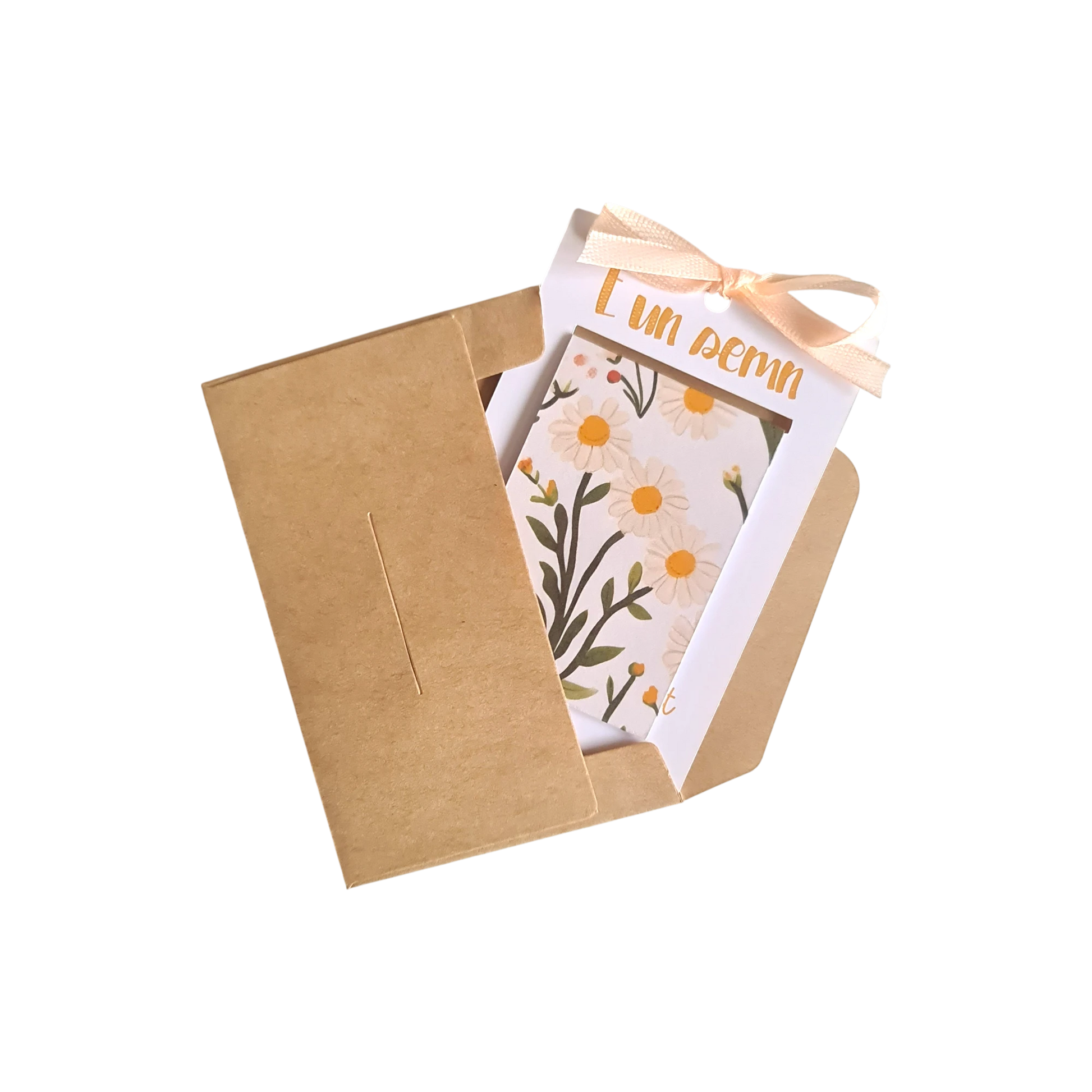 Semn de carte floral mușețel, magnetic și delicat, ideal pentru iubitoarele de cărți