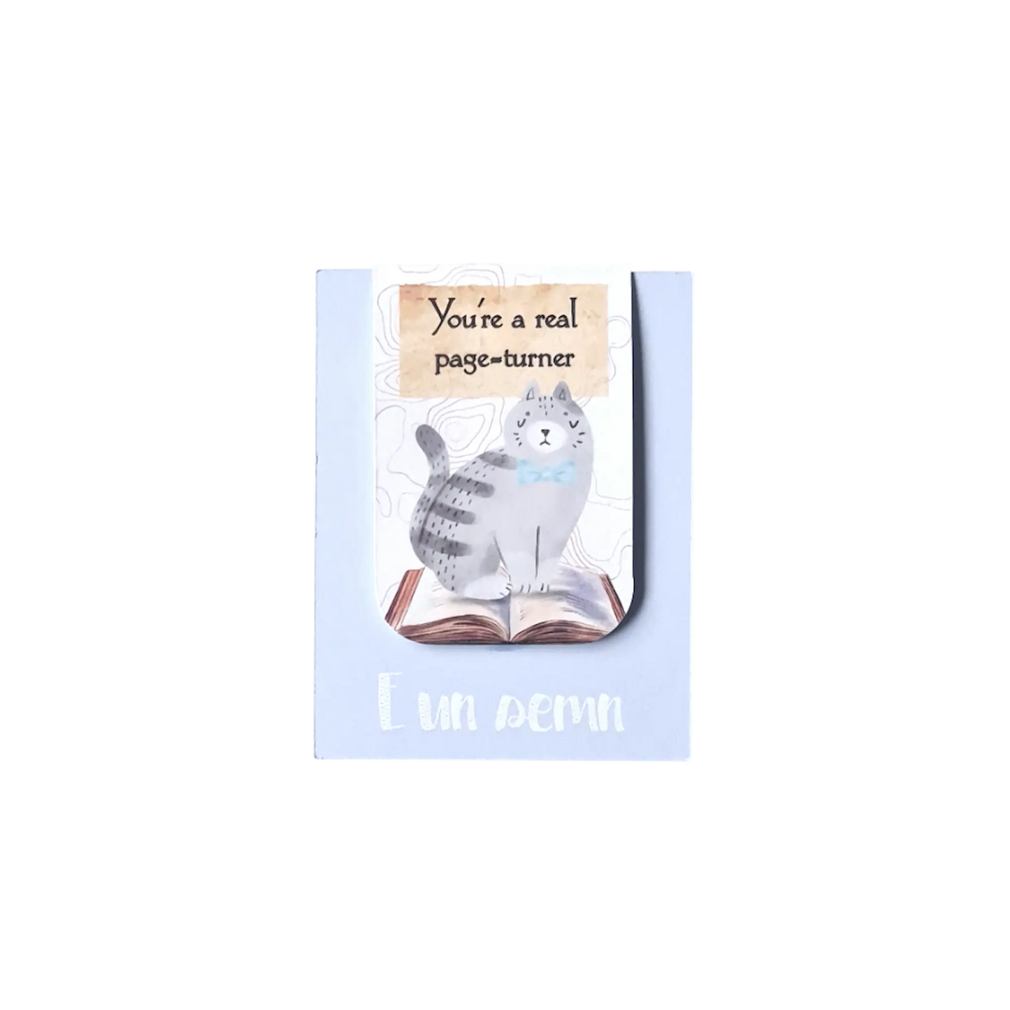 Semn de carte magnetic handmade cu design original, cadou pentru jumătatea ta pasionată de lectură, colecția Capitol de iubire