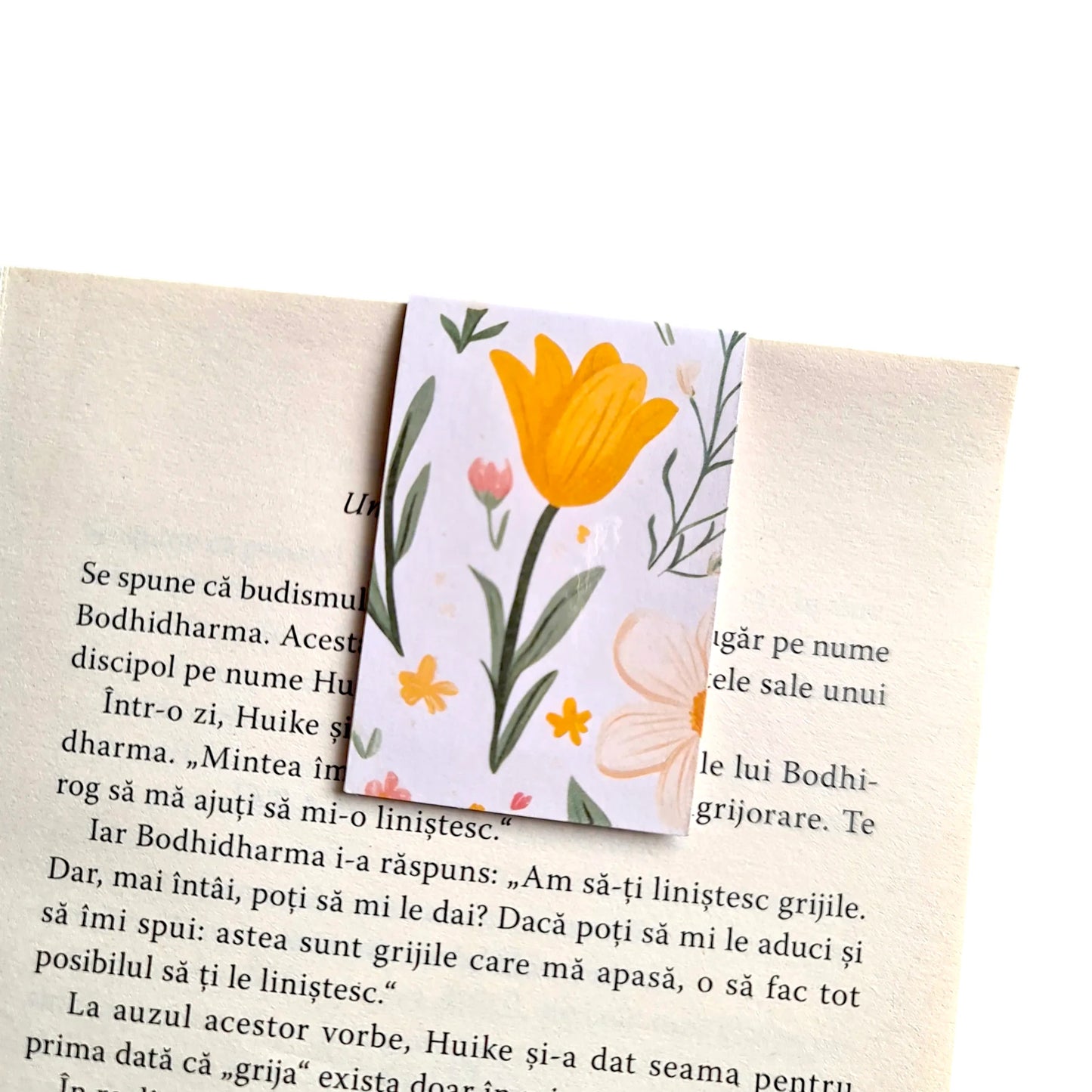 Set complet pentru zi de naștere femei, cadou handmade portocaliu cu planner A5, semn de carte magnetic, magnet 5x5 cm și felicitare cu mesaj.