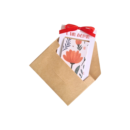 Semn de carte magnetic handmade cu floare roșie (mac), cadou elegant pentru cititori