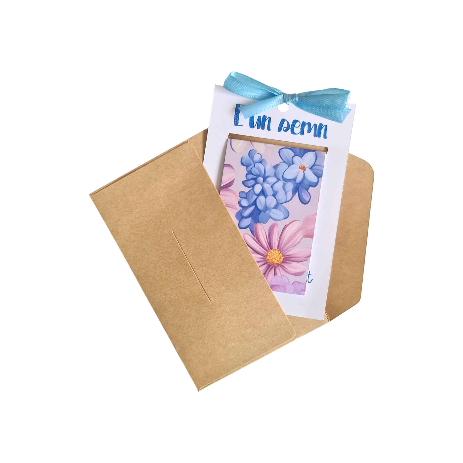 Semn de carte magnetic handmade cu zambile, cadou de primăvară pentru mama
