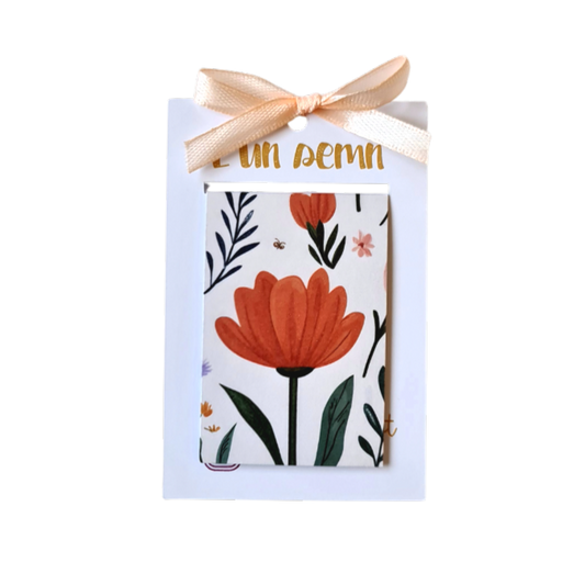 Semn de Carte Magnetic Floare de Mac