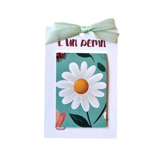 Semn de Carte Magnetic Floare Albă