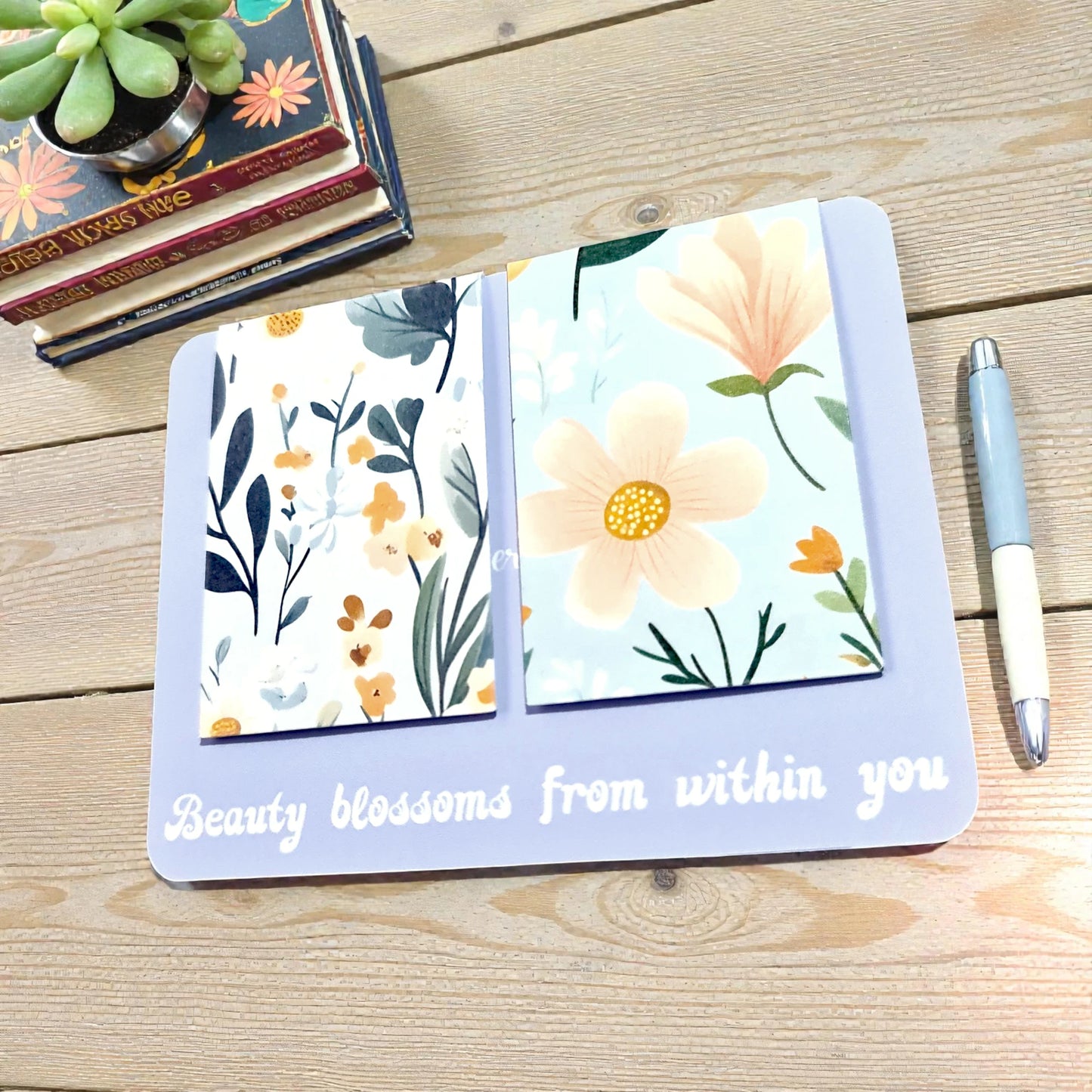 Set semne de carte magnetice handmade cu design floral, cadou inspirat pentru mama, soră sau prietenă