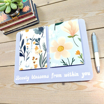 Set semne de carte magnetice handmade cu design floral, cadou inspirat pentru mama, soră sau prietenă